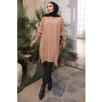 Bisküvi Soğuk Iplik Merserize Triko Kazak