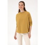 U.S. Polo Assn. Kadın Camel Regular Bisiklet Yaka Basic Sweatshırt 50313610-VR151
