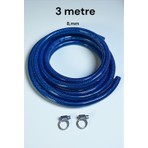 Orgaz 8mm Tüp Gaz Hortumu Kamp Ocak Ev Ocak Üç Katlı Gaz Hortum 3 Metre 2 Kelepçe