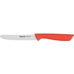 Tefal Colorfood 10 cm Tırtıklı Çok Amaçlı Bıçak Çelik ve Silikon Malzemeden Turuncu Renk