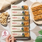 Servet Şeker İlavesiz Yer Fıstığı Kuruyemiş Bar 120g (6 x 20g)