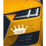 Eyba Sticker Kral Tacı Oto Sticker Beyaz