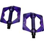 Golden Bisiklet Platform Pedal Çivili Transparan Lüks Pedal Mor Renkli Kaymaz Özellikli