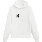 Colermi Balık Tutan Adam Tasarım Baskılı Minimal Unisex Kapüşonlu Hoodie