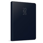 2026 100-ECK Iplik Dikişli - Sert Kapak 14X20 Günlük Beyaz Ajanda Siyah