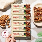 Servet Şeker İlavesiz Badem Kuruyemiş Bar 120g (6 x 20g)