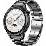 Watch Gt3/gt4/gt5/gt6 ve Pro Serileri Uyumlu 22MM Klasik Paslanmaz Çelik Metal Akıllı Saat Kordonu - 46MM Modeller Için Premium Bracelet Tarzı