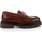 Kahve Hakiki Deri Erkek Loafer Ayakkabı E01901149441
