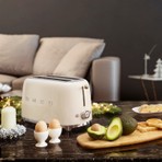 Smeg 50'S Style Retro Krem 1x2 Ekmek Kızartma Makinesi tsf01creu