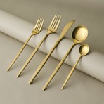 Karaca Orion Mat 12 Kişilik 60 Parça Çatal Kaşık Bıçak Takımı Gold