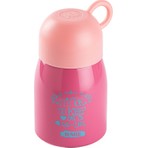Tantitoni Kake Pembe Paslanmaz Çelik Tutacaklı Yiyecek Termosu 300ML Ergonomik Tasarım ve Sızdırmaz Kapak