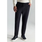 Pamuk Karışım Relax Fit Jogger Lacivert Chino Pantolon
