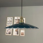 Bamyum Risso Deniz Yeşili Metal Büyük Avize Lale Başlık Tekli Rustik Cafe Modern Sarkıt Aydınlatma