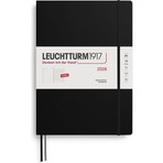 Leuchtturm 1917 LEUCHTTURM1917 Master Boy (A4+) 12 Aylık Ajanda ve Not Defteri (Çizgili) 2026 Sert Kapak, Ingilizce, Siyah 372640