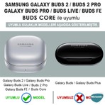 Microsonic Samsung Galaxy Buds Core Kılıf Safety Lock Protection Mavi