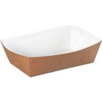 Kraft Karton Kayık Tabak Büyük 9X15X5 cm (100 Adet)