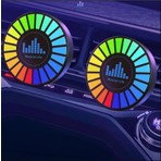 Hevolt Rgb Ses ve Müziğe Duyarlı Ritim Animasyonlu Ekolayzer Araç Içi Kokulu Şarjlı LED Işık 1 Adet