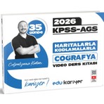 Edu Kariyer Coğrafyanın Kodları 2026 Kpss-Ags 35 Günde Haritalarla Kodlamalarla Coğrafya Video Ders Kitabı