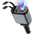 Azurtech USB C Type-C Araç Şarj Aleti, 4'ü 1 Arada Hızlı Şarj Araç 66W Araç USB Çakmaklık Şarj Cihazı