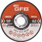 Gfb Metal Kesici Taş 115x1.0x22.23 Inox Kesme Taşı Paslanmaz Özellikli