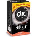 Okey 20'li Ultra Hisset Prezervatif Çok İnce Formülü ile Partnerinizi Gerçekten Hissedin
