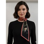 Tarzını Seç Atatürk Fotoğraflı ve Imzalı Türk Bayraklı Kravat / Eşarp / Fular