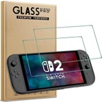 Nintendo Switch 2 Temperli Cam Ekran Koruyucu 2'li Paket Dayanıklı Materyal ile Koruma
