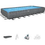 Bestway 561 KJ APX 365 Ultra Geniş Prefabrik Havuz Polar Shield Koruma Büyük Boy Kum Filtre Sistemli 9.56 x 4.88 m