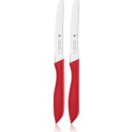WMF Kırmızı Tırtıklı Sebze Bıçağı 2 Adet Çelik Malzemeden Ergonomik Kullanım İçin Tasarlandı
