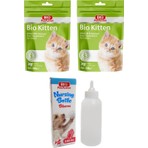 Bio Pet Active Bio Petactive Kitten Milk Powder Yavru Kedi Süt Tozu 200 gr x 2 Adet + Biberon Seti