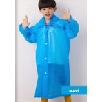 Yağmurluk Unisex Çocuk Mavi Renk Standart Beden ile Su Geçirmez Koruma Sağlar