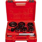 Beyaz Boru Pafta Takımı 7'li Set Çantalı 1/2 - 3/4 - 1'' - 1-1/4 - 1-1/2 - 2'' Pafta Kolu Özellikli