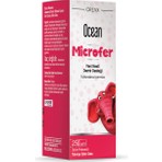 Orzax Ocean Microfer 250 ml Sıvı Demir Desteği Aromasız Türkiye Menşeli Takviye Edici Gıda