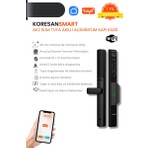 Koresan Tuya Ak2 Slim Akıllı Alüminyum/pvc Kapı Kilidi