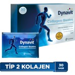 Dynavit Collagen Quatro 30 Saşe - Hidrolize Peptit Tip 2 Tavuk Kolajeni, MSM, Glukozamin ve Kondroitin Sülfat