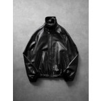 Baselco Vintage Bomber Oversize Deri Ceket