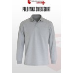 Selçuklu Plus Gri Polo Yaka Sweatshirt – 2 İplik Kumaş, Uzun Kollu Rahat İş Elbisesi ve Günlük Kullanıma Uygun Erkek Üst Giyim