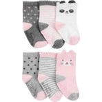 Carter's Küçük Kız Çocuk 6'lı Çorap Set