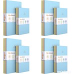 Akıllı Adam Yayınları Pastel Renkli Notebook 32'li Kareli Defter Seti Esnek Kapaklı 13x21 cm ve 10,5x16 cm