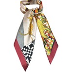 Bolder 45X100CM Scarf Bordo Figür Fular Eşarp