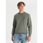 Wrangler Bisiklet Yaka Haki Erkek Sweatshırt W2520255801 Haki Sweatshirt