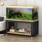 Anka Design Kaira Modern Akvaryum Sehpası 50x120 cm Dayanıklı Metal Yapı ile Şık Tasarım