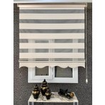 Geniş Plise Etek Dilimli Zebra Stor Güneşlik Perde