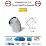 Fırat Pvc 45 Derece Dirsek - 50mm