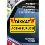 Alışveriş Kurdu Acemi Sürücü Yeni Sürücü Sticker Su Geçirmez Sticker Araba Motor Duvar Cam Etiket Sticker