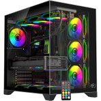 Gametech Prime V2 Kumandalı Gaming Boş Bilgisayar Kasası Siyah 7 x 120 Mm ARGB Fanlı Özellikler