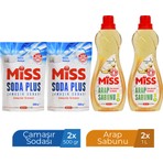 Miss Arap Sabunu 1 L x 2 Adet + Soda Plus 500 gr x 2 Adet