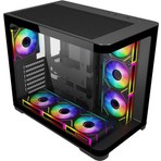 GameBooster GB-G2852B-750w 80+ Bronze Curved Cam Type-C3.1 7*ARGB Fan Seaview Gaming Siyah Kasa (JBST-GBG2852B-750W)