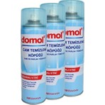 Domol Cam ve Parlak Yüzeyler İçin 500 ml X3 Cam Temizleme Köpüğü Çiziksiz Parlaklık Sağlar
