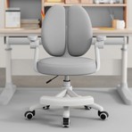 Ergo Kids Puffy Çocuk Çalışma Sandalyesi Gri | Ergonomik Çocuk Çalışma Koltuğu